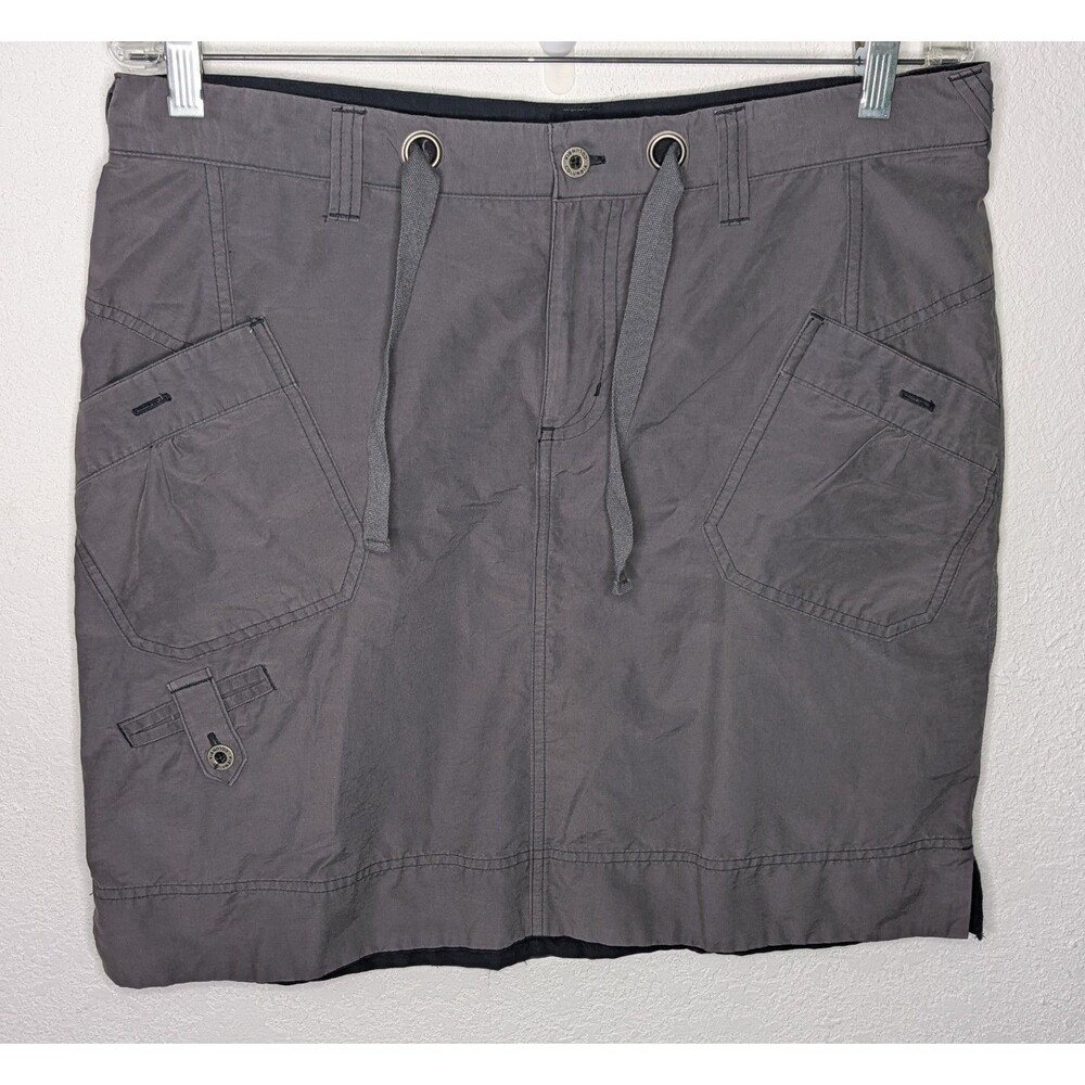 Columbia Women’s Active Cargo Skort Gray Omni-Shade Size Medium (35x20) (1021)